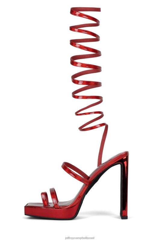 il Jeffrey Campbell לוזי סנדל פלטפורמה נשים ססגוני אדום NN6N61150