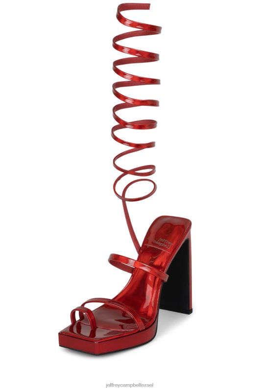 il Jeffrey Campbell לוזי סנדל פלטפורמה נשים ססגוני אדום NN6N61150