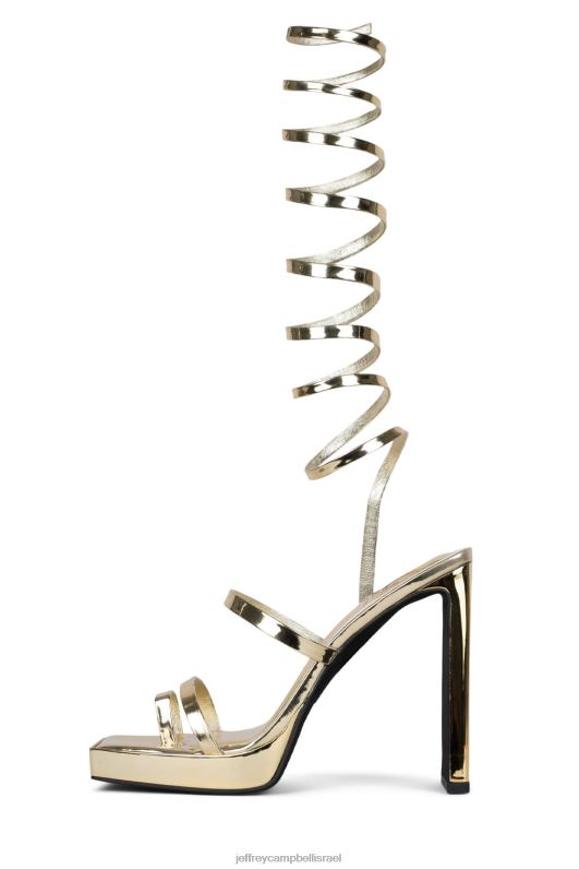 il Jeffrey Campbell לוזי סנדל פלטפורמה נשים מראה זהב NN6N61151