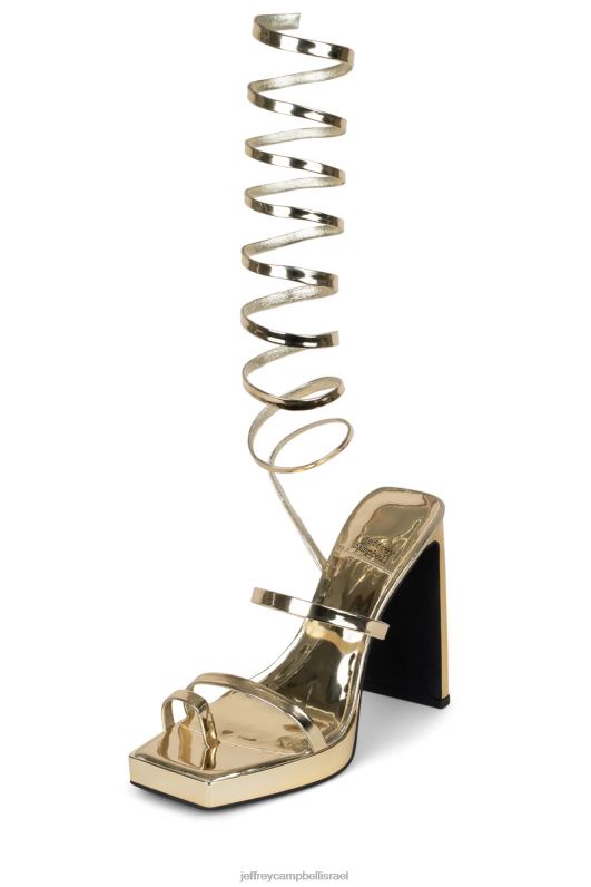 il Jeffrey Campbell לוזי סנדל פלטפורמה נשים מראה זהב NN6N61151