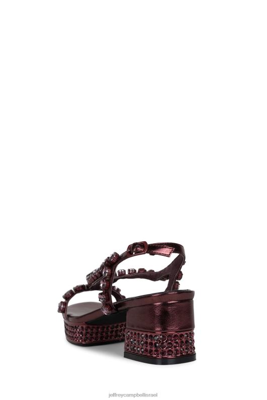il Jeffrey Campbell עָשִׁיר סנדל פלטפורמה נשים יין יין מתכתי NN6N61152