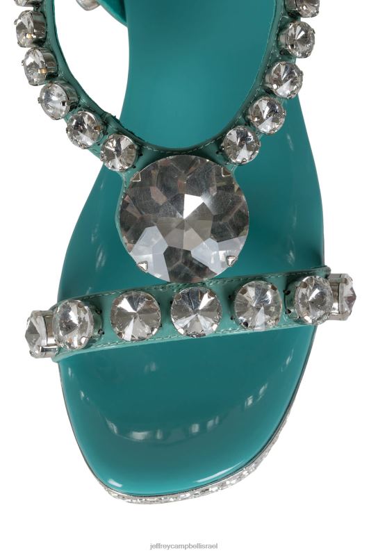 il Jeffrey Campbell עָשִׁיר סנדל פלטפורמה נשים אקווה פטנט כסף NN6N61153