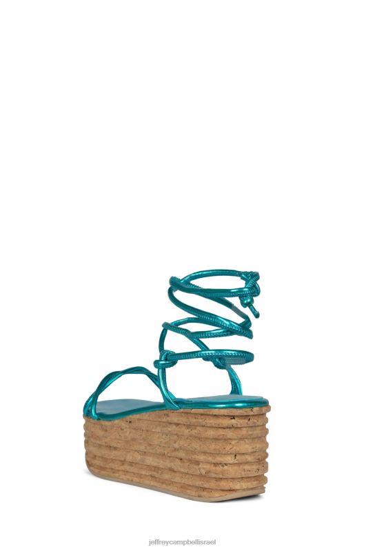 il Jeffrey Campbell קמיליה סנדל פלטפורמה נשים אקווה מתכתי NN6N61167