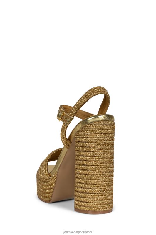 il Jeffrey Campbell יאכטית סנדל פלטפורמה נשים זהב NN6N61172