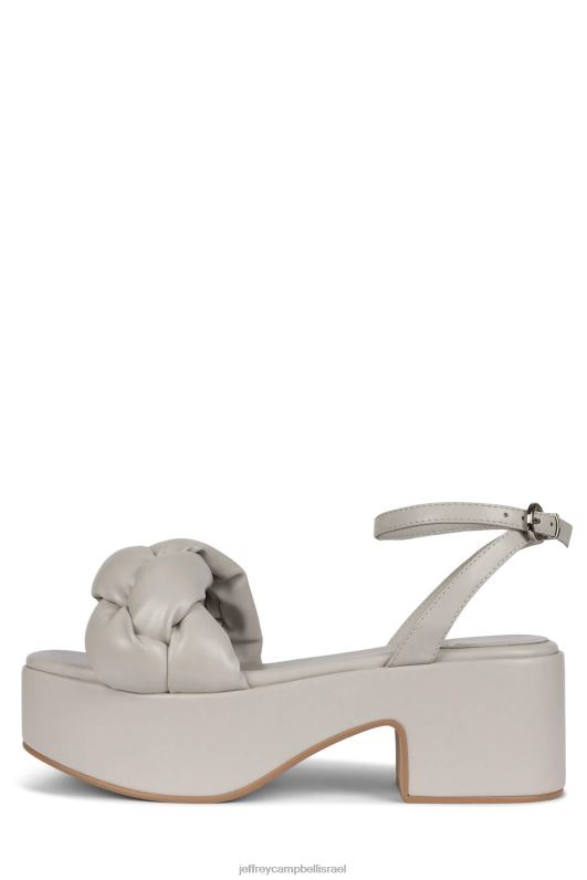 il Jeffrey Campbell קָלוּעַ סנדל פלטפורמה נשים אפור בהיר NN6N61197