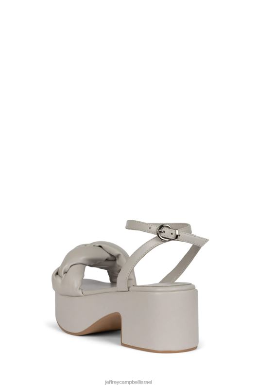 il Jeffrey Campbell קָלוּעַ סנדל פלטפורמה נשים אפור בהיר NN6N61197