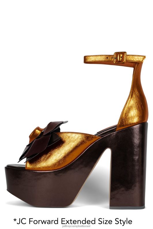 il Jeffrey Campbell קטלני סנדל פלטפורמה נשים כתום חום עם שילוב NN6N61206