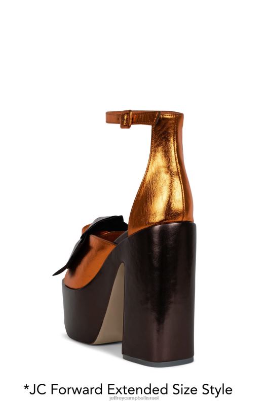 il Jeffrey Campbell קטלני סנדל פלטפורמה נשים כתום חום עם שילוב NN6N61206