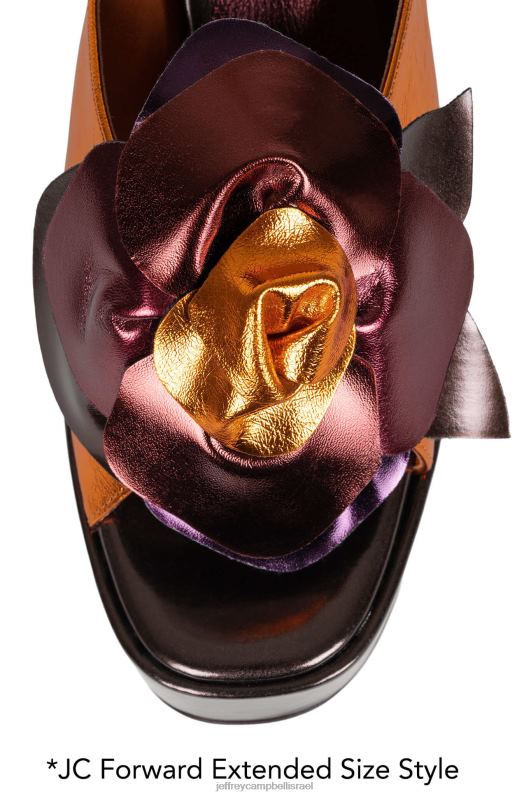 il Jeffrey Campbell קטלני סנדל פלטפורמה נשים כתום חום עם שילוב NN6N61206