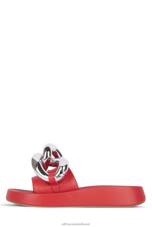 il Jeffrey Campbell אפירוס סנדל פלטפורמה נשים כסף אדום NN6N61209