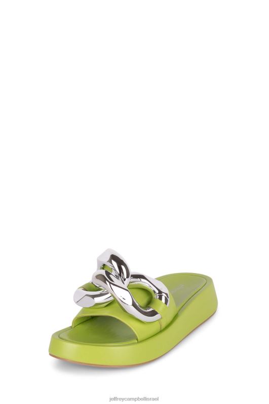 il Jeffrey Campbell אפירוס סנדל פלטפורמה נשים כסף ירוק NN6N61210