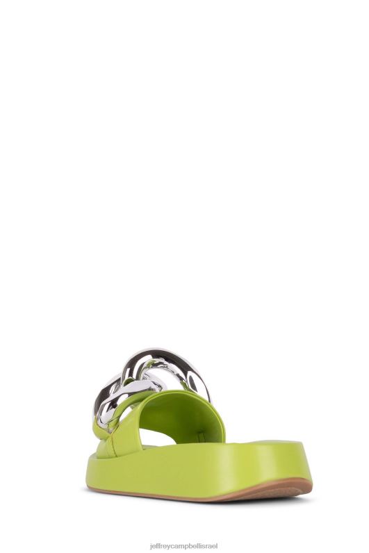 il Jeffrey Campbell אפירוס סנדל פלטפורמה נשים כסף ירוק NN6N61210