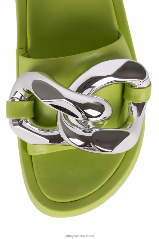 il Jeffrey Campbell אפירוס סנדל פלטפורמה נשים כסף ירוק NN6N61210