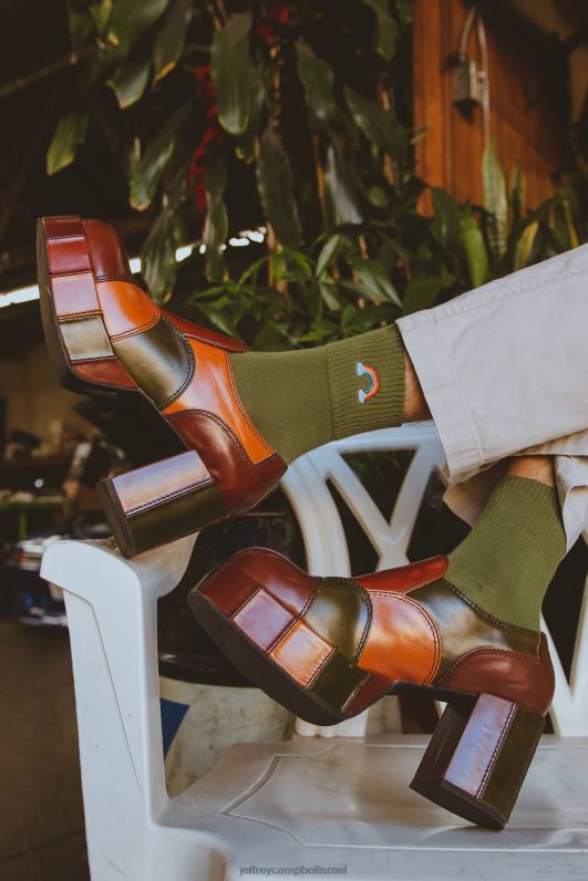 il Jeffrey Campbell זיג משאבת פלטפורמה נשים שילוב חום NN6N61241