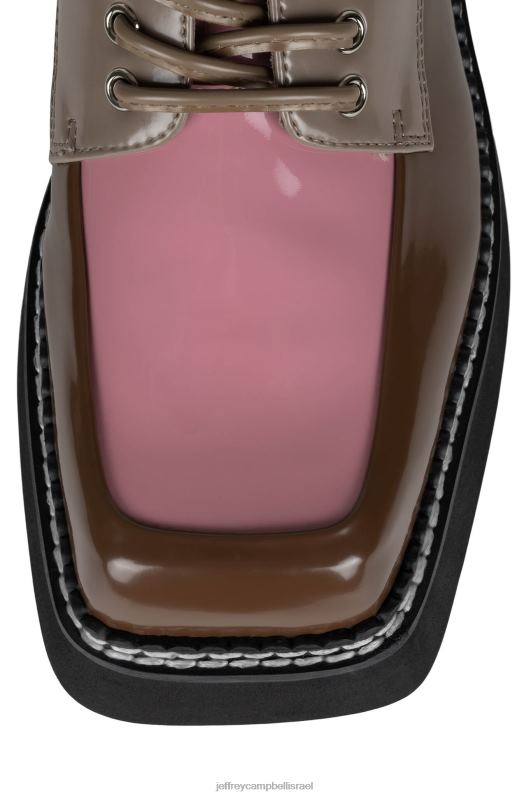 il Jeffrey Campbell ספר-ים משאבת פלטפורמה נשים קופסה חומה ורוד מולטי NN6N61245