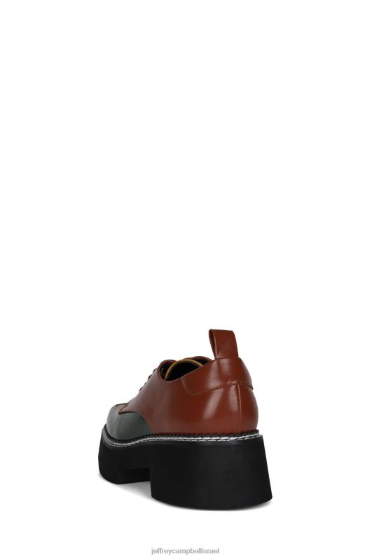 il Jeffrey Campbell סֵפֶר משאבת פלטפורמה נשים מולטי חרדל ירוק NN6N61261