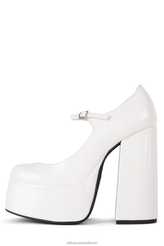 il Jeffrey Campbell מרי-י משאבת פלטפורמה נשים פטנט קמטי שנהב NN6N61282