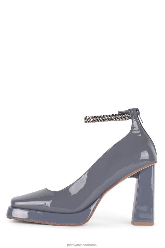 il Jeffrey Campbell קהה-צ' משאבת פלטפורמה נשים פטנט חיל הים המאובק NN6N61283