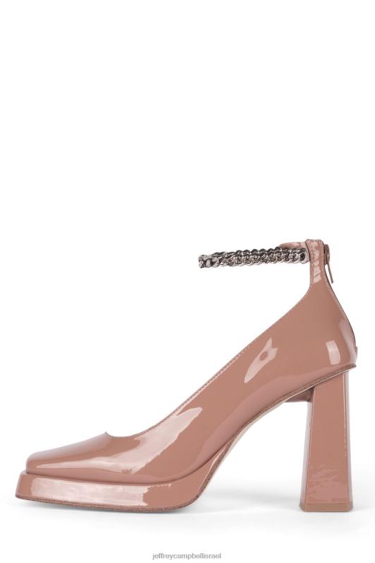 il Jeffrey Campbell קהה-צ' משאבת פלטפורמה נשים פטנט סומק מאובק NN6N61284