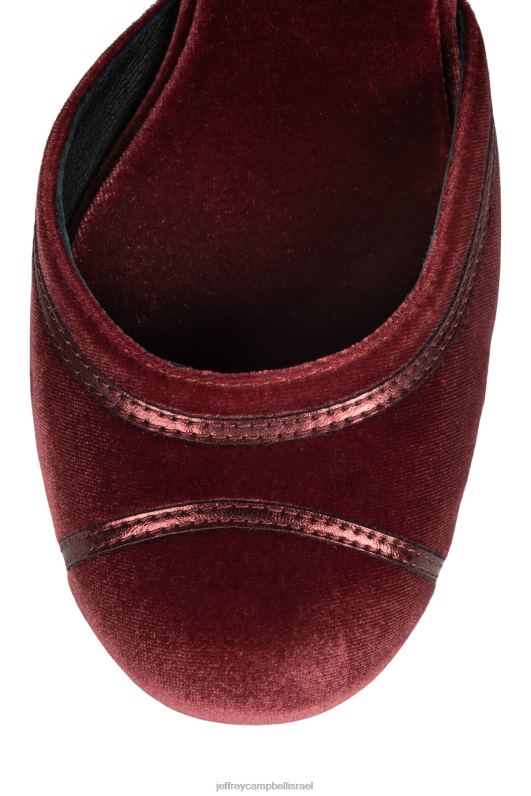 il Jeffrey Campbell נמוך משאבת פלטפורמה נשים שילוב של קטיפה אדומה NN6N61294