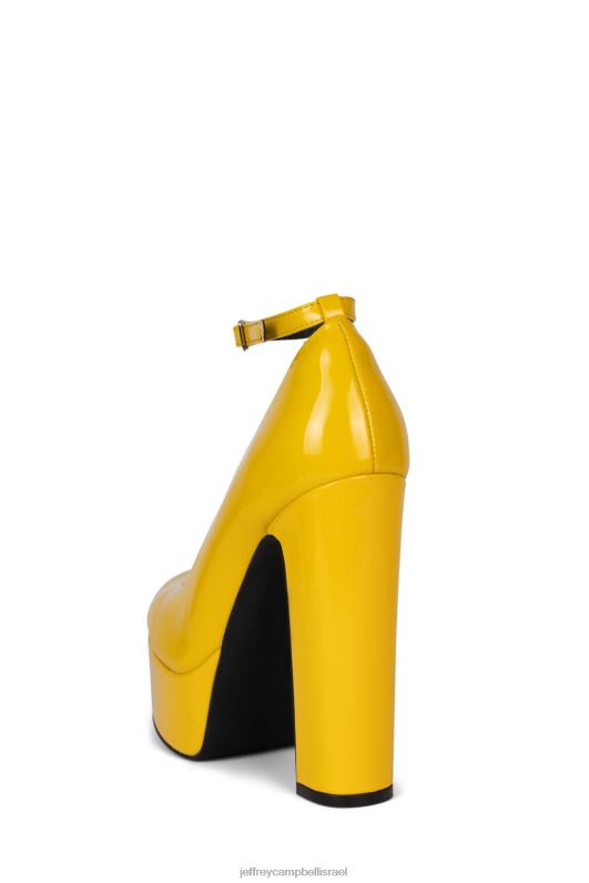 il Jeffrey Campbell אוקורר משאבת פלטפורמה נשים פטנט צהוב NN6N61300