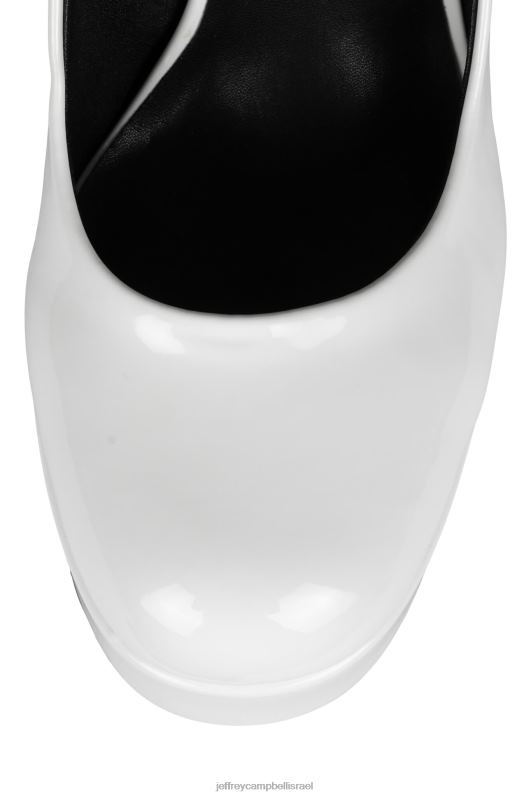 il Jeffrey Campbell אוקורר משאבת פלטפורמה נשים פטנט לבן NN6N61301