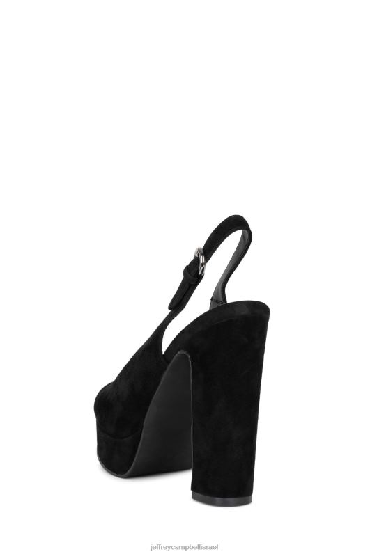 il Jeffrey Campbell להמר על זה משאבת פלטפורמה נשים זמש שחור NN6N61306