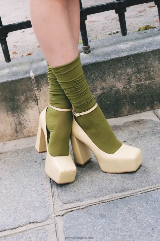 il Jeffrey Campbell סוּכָּרִיָה משאבת פלטפורמה נשים פטנט זית קל NN6N61308