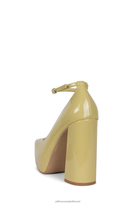 il Jeffrey Campbell סוּכָּרִיָה משאבת פלטפורמה נשים פטנט זית קל NN6N61308
