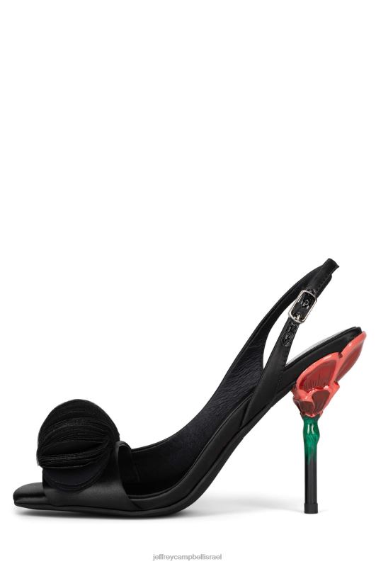 il Jeffrey Campbell ורדים משאבת עקב נשים סאטן שחור NN6N61313