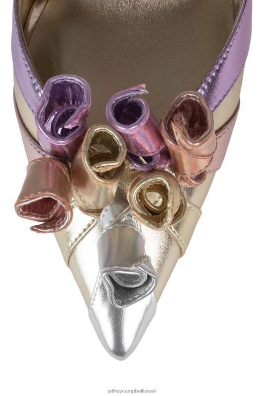 il Jeffrey Campbell מסיבה טובה משאבת עקב נשים מולטי מתכתי ורוד זהב NN6N61317