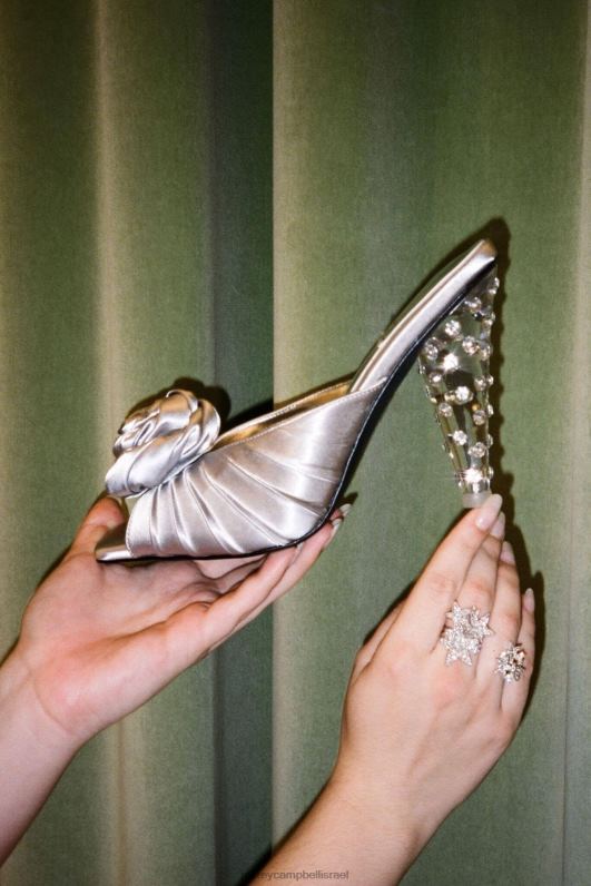 il Jeffrey Campbell פרח משאבת עקב נשים ורוד סאטן ורוד NN6N61318