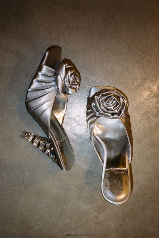 il Jeffrey Campbell פרח משאבת עקב נשים ורוד סאטן ורוד NN6N61318