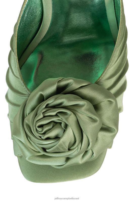 il Jeffrey Campbell פרח משאבת עקב נשים ירוק סאטן ירוק NN6N61319