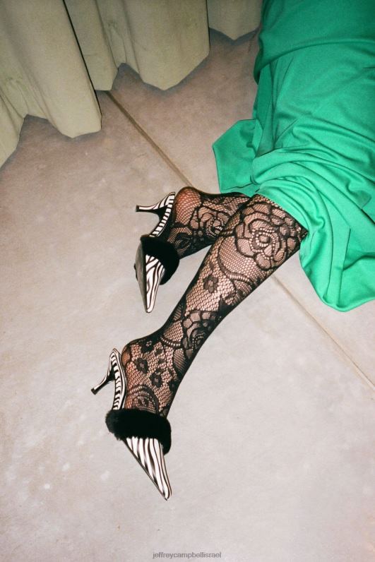 il Jeffrey Campbell טָעִים משאבת עקב נשים זברה שחורה לבנה NN6N61321