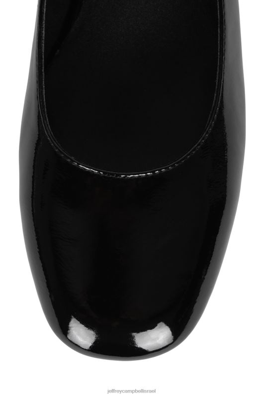 il Jeffrey Campbell רובד עליון משאבת עקב נשים פטנט קמט שחור NN6N61342