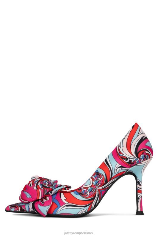 il Jeffrey Campbell לה-פלור משאבת עקב נשים שילוב אדום כחול NN6N61344
