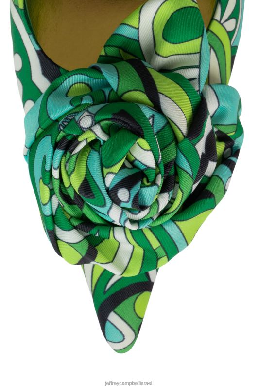 il Jeffrey Campbell לה-פלור משאבת עקב נשים רב ירוק NN6N61346