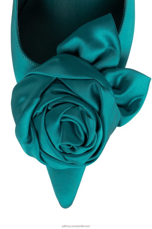 il Jeffrey Campbell לה-פלור משאבת עקב נשים סאטן טורקיז NN6N61347