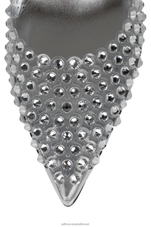 il Jeffrey Campbell זוהר משאבת עקב נשים כסף שקוף NN6N61349