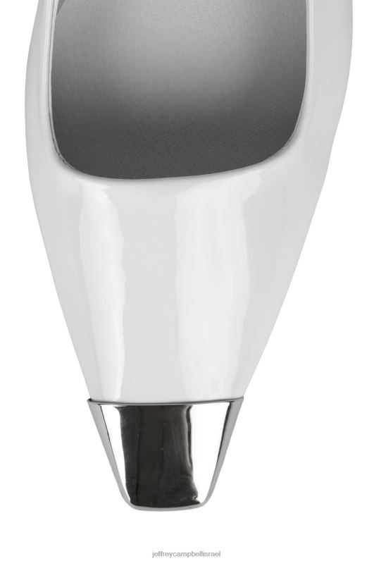 il Jeffrey Campbell אשם-ל משאבת עקב נשים כסף פטנט לבן NN6N61355