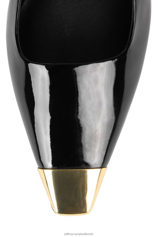 il Jeffrey Campbell אשם-ל משאבת עקב נשים זהב פטנט שחור NN6N61356