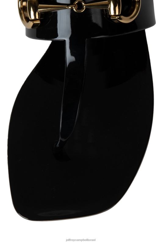 il Jeffrey Campbell קצת סנדלים נשים שחור מבריק NN6N6136