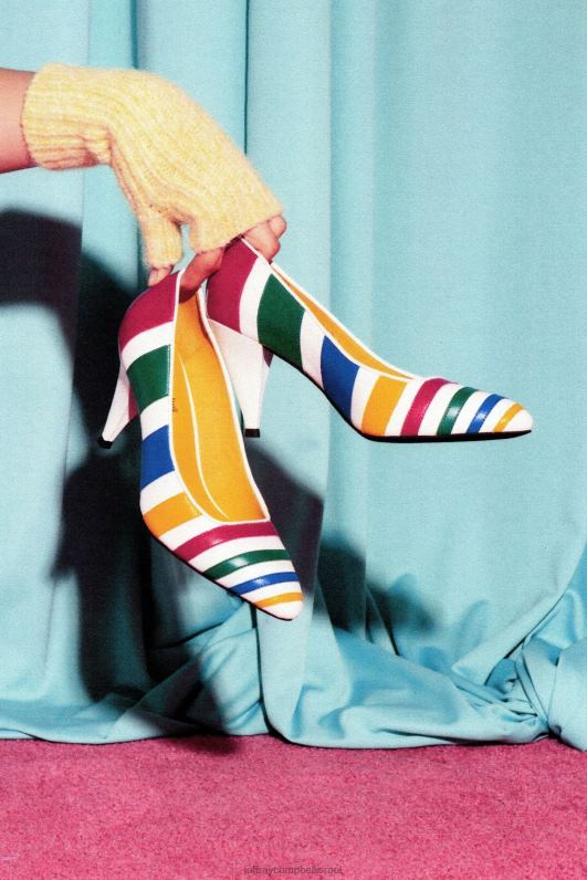 il Jeffrey Campbell ורוניקס משאבת עקב נשים לבן בהיר מולטי NN6N61372