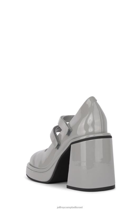 il Jeffrey Campbell ארלון משאבת עקב נשים פטנט אפור NN6N61385