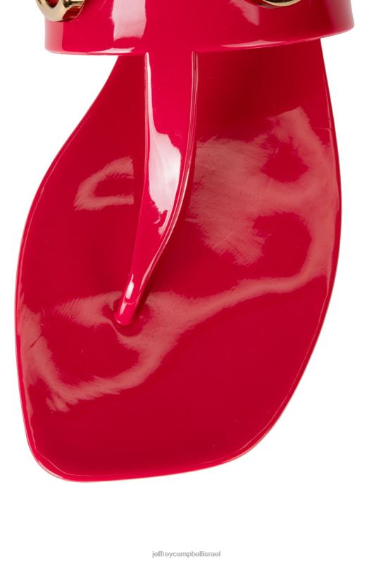 il Jeffrey Campbell קצת סנדלים נשים אדום מבריק NN6N6138