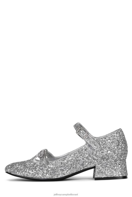 il Jeffrey Campbell מוּסִיקָלִי משאבת עקב נשים נצנצים כסף NN6N61398