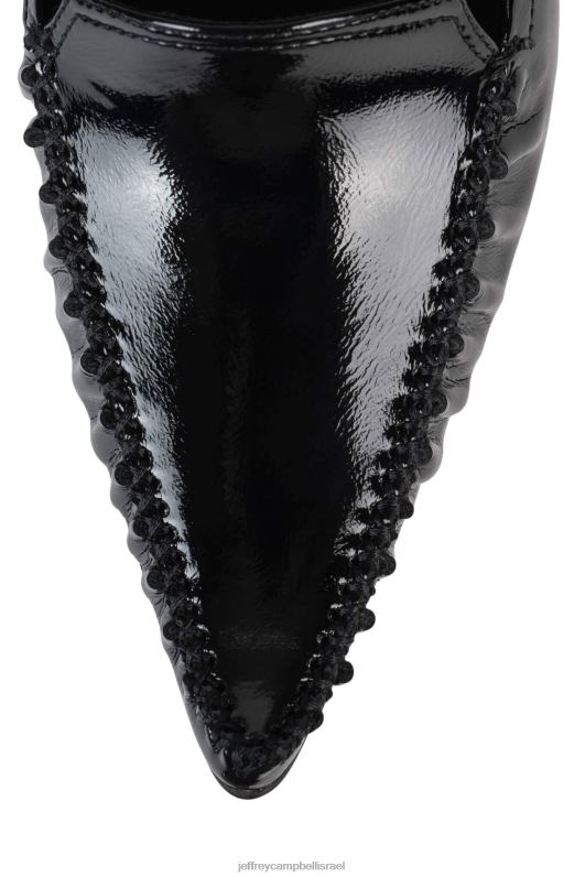 il Jeffrey Campbell מתוך גחמה משאבת עקב נשים פטנט קמט שחור NN6N61401
