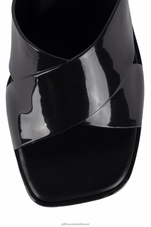il Jeffrey Campbell מסטיק סנדל פלטפורמה נשים שחור מבריק NN6N6141