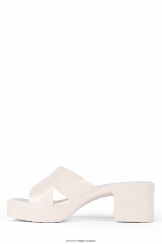 il Jeffrey Campbell מסטיק סנדל פלטפורמה נשים קרם מבריק NN6N6142